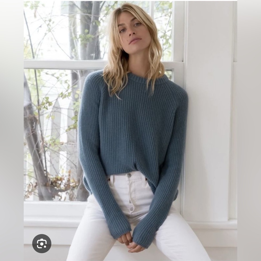 Jenni Kayne Cashmere Fisherman Sweater, (NWOT). Size: Small